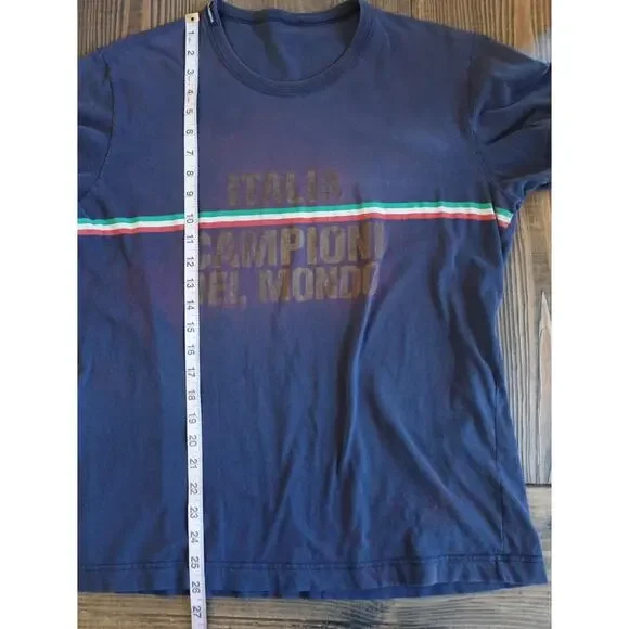 Dolce & Gabbana Shirt Mens Large Soccer Campioni Del Mondo 2006 World Cup Y2K
